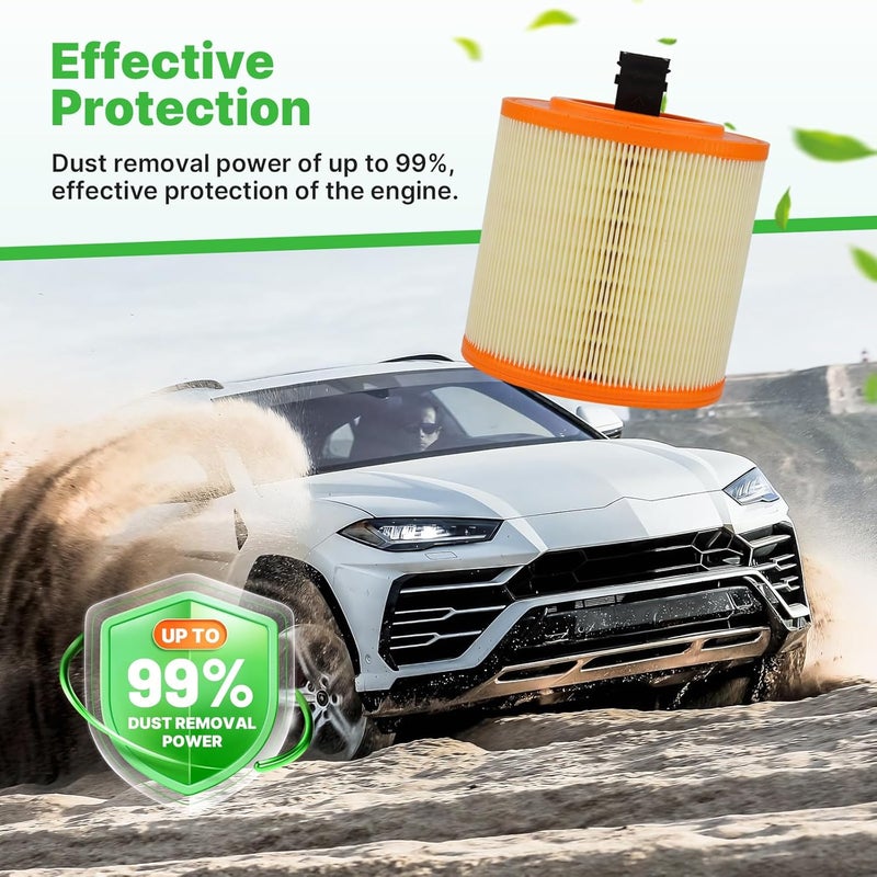 RVgolf Store Engine+Cabin Air Filters Kit Fit for 2016-2019 Chevrolet Cruze 1.4L, 2016-2019 Cadillac ATS V6-3.6L (Not Limited) Engine Air Filter Set Replacement Automotive Accessories CF11966 13367308 - Image 3